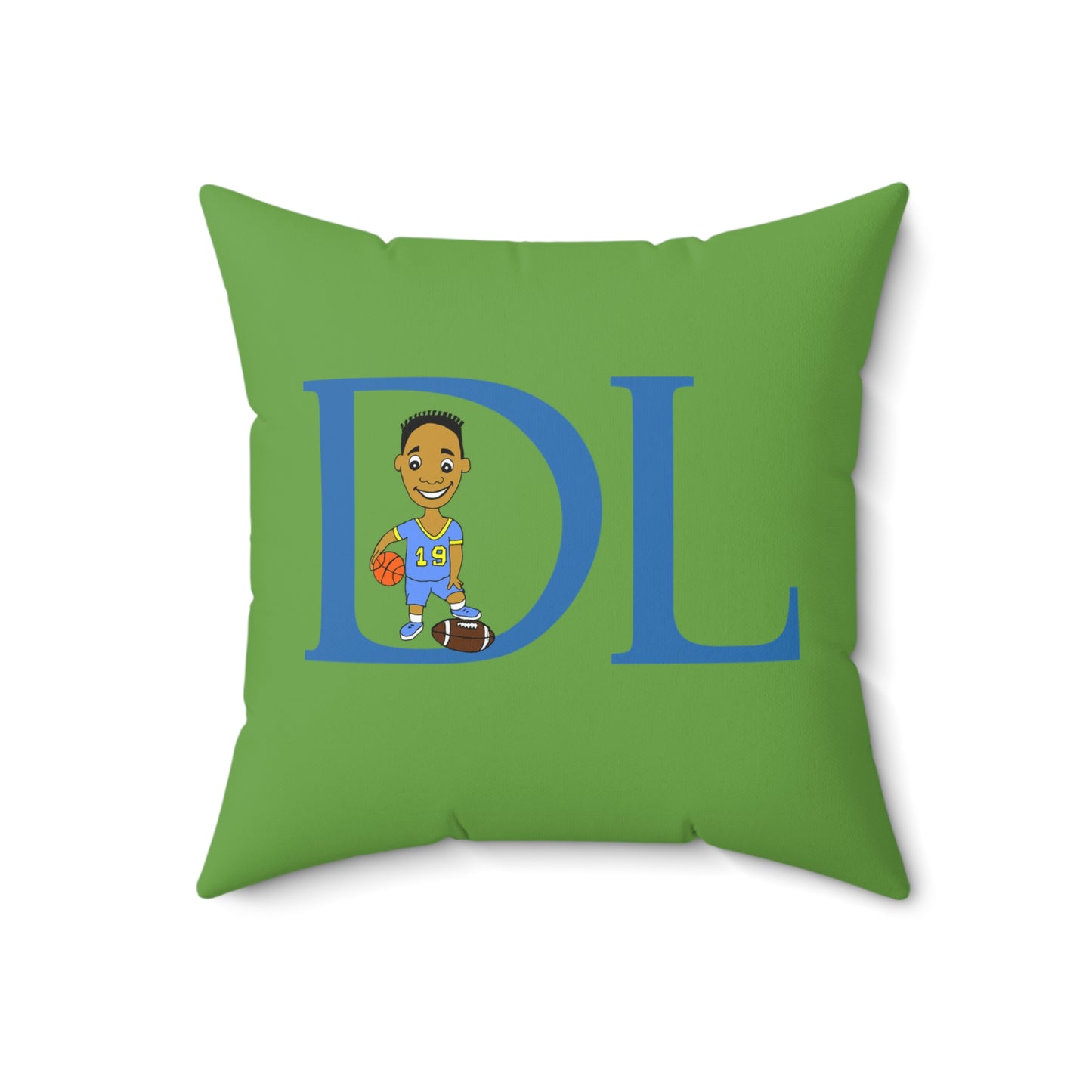 "DL" Spun Square Pillow