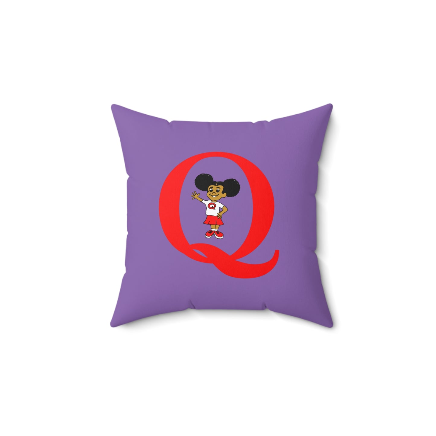 "Q" Spun Square Pillow