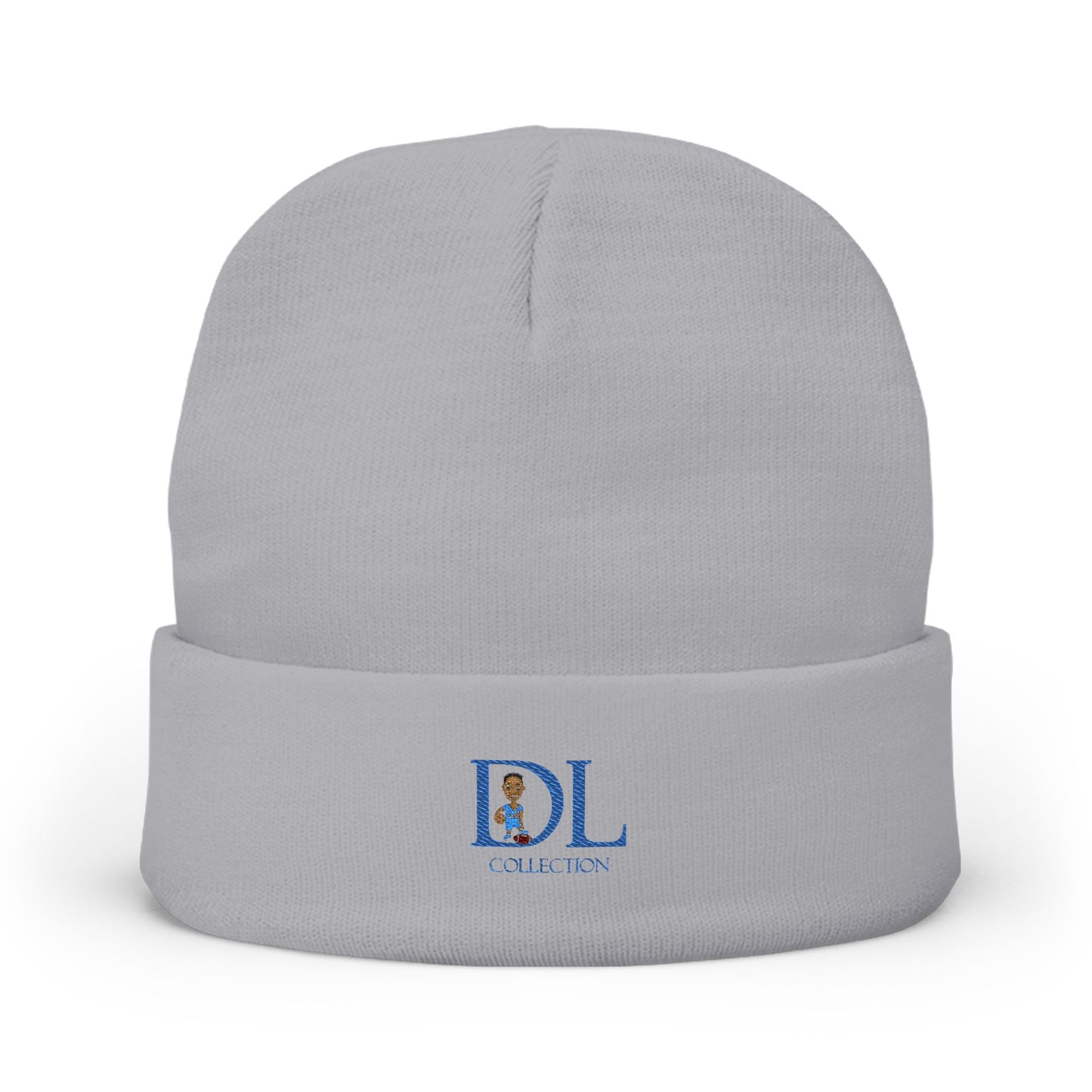 "DL" Knit Beanie (Embroidery)