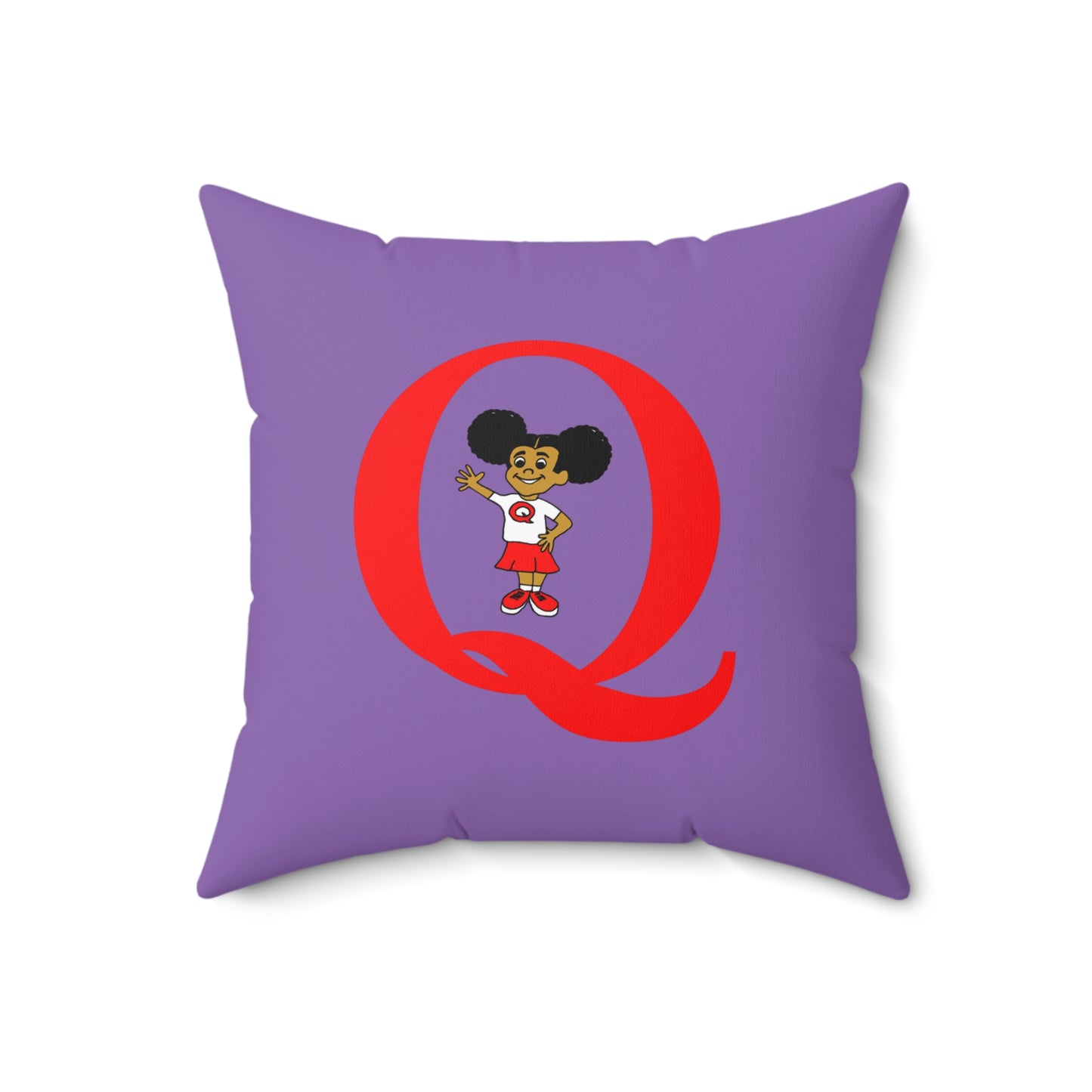 "Q" Spun Square Pillow