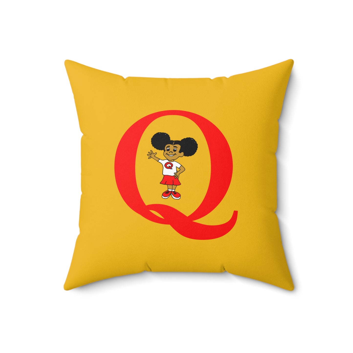 "Q" Spun Square Pillow