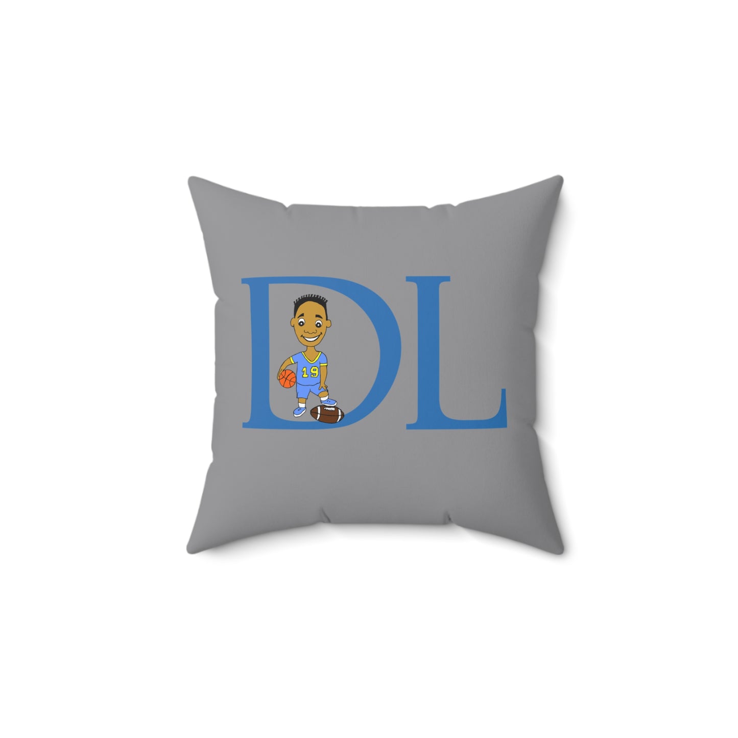 "DL" Spun Square Pillow