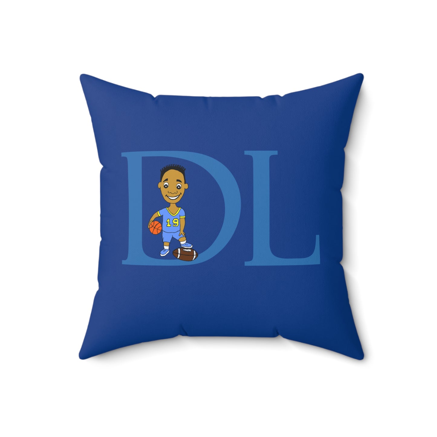 "DL" Spun Square Pillow
