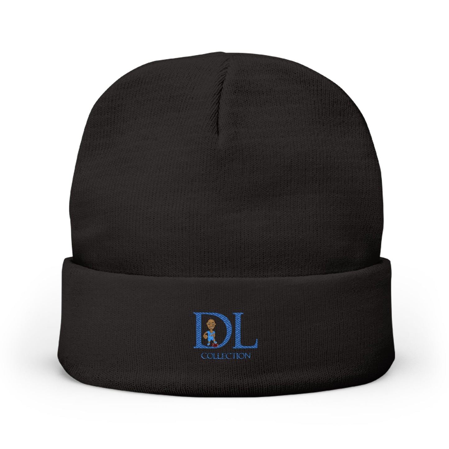"DL" Knit Beanie (Embroidery)