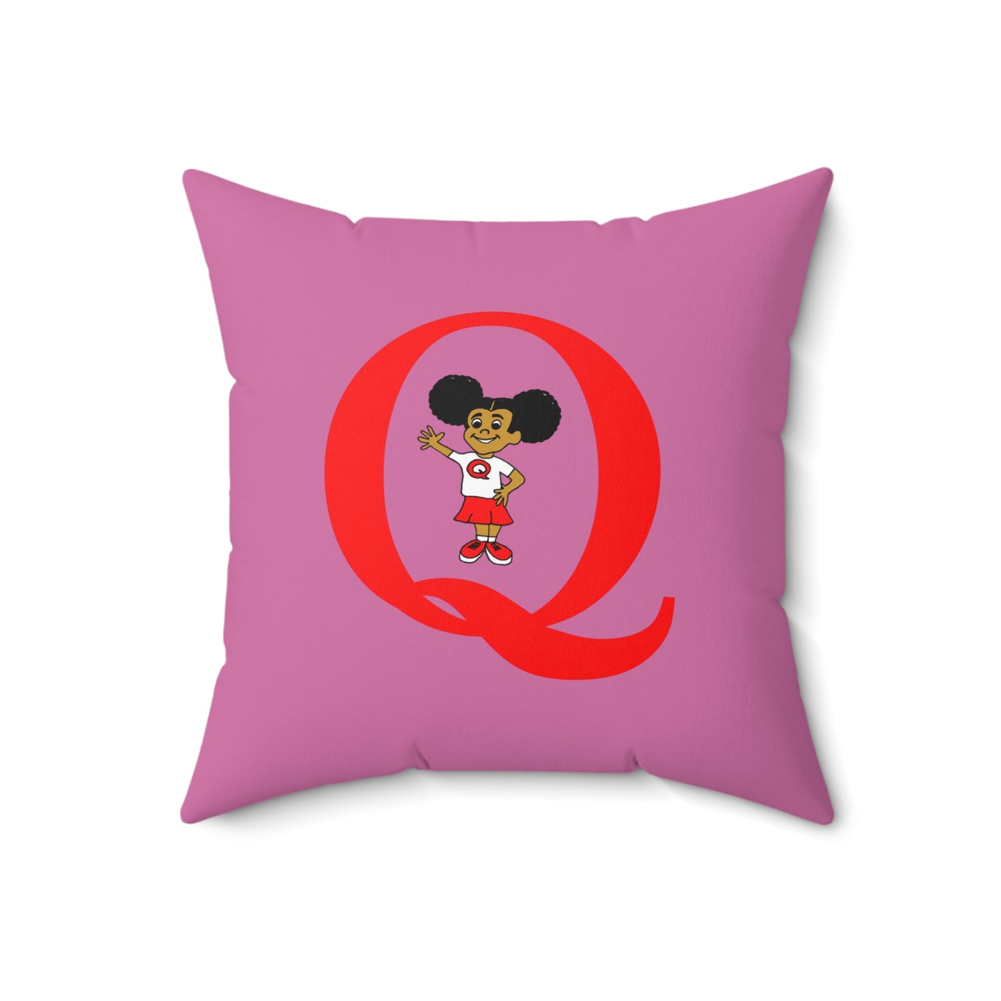 "Q" Spun Square Pillow