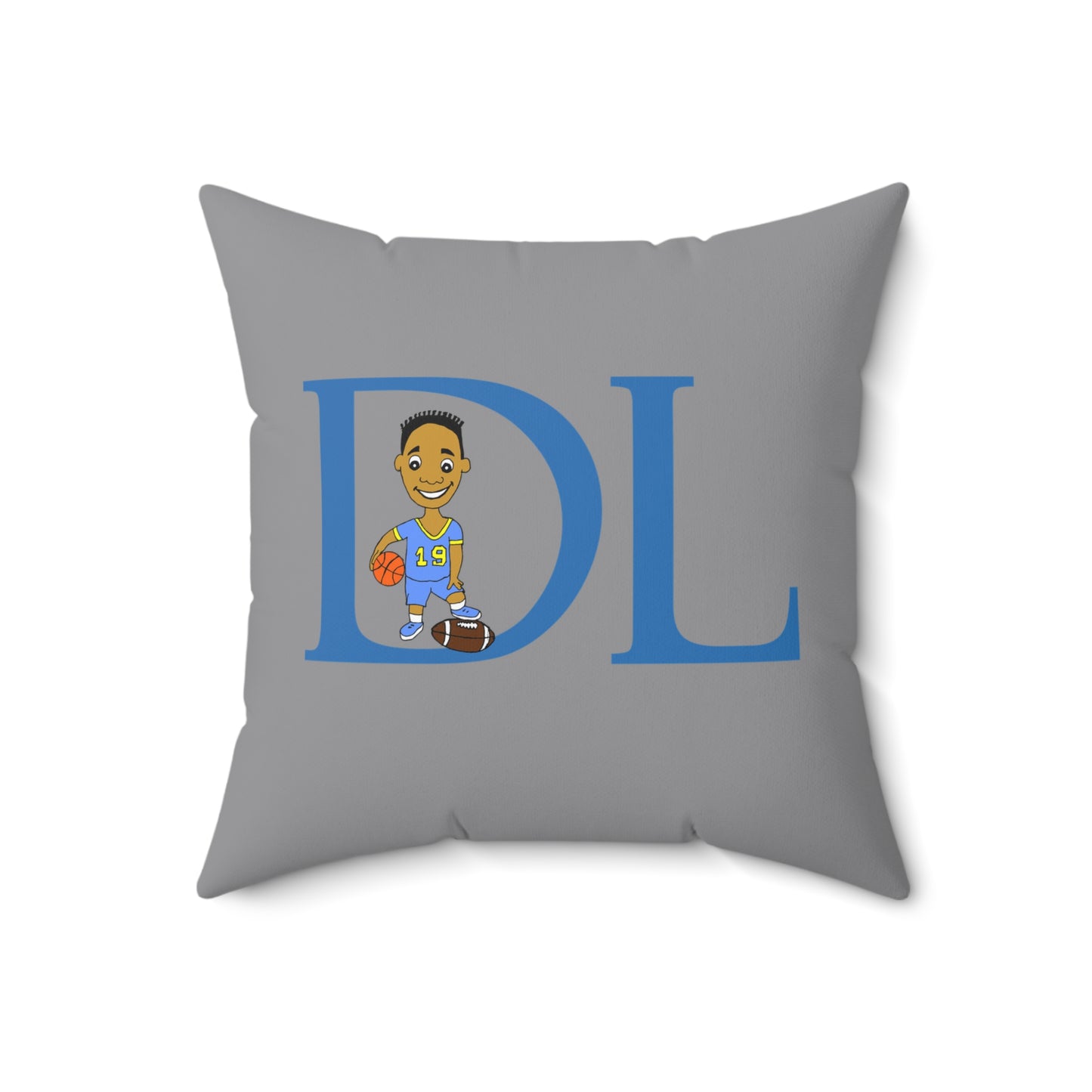 "DL" Spun Square Pillow