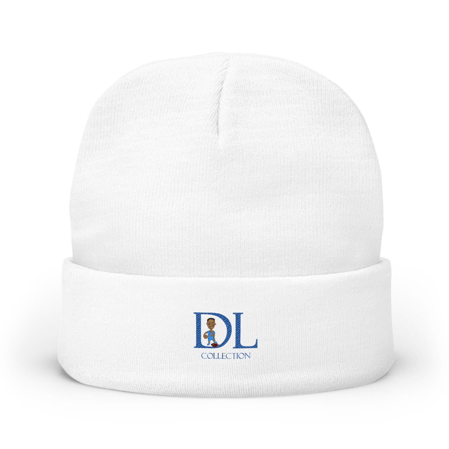 "DL" Knit Beanie (Embroidery)