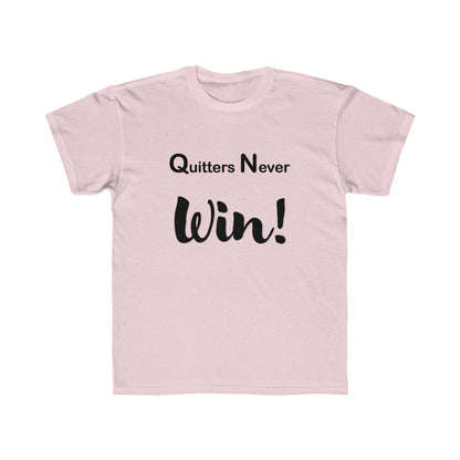 "Quitters Never Win!" Jersey Short Sleeve Tee