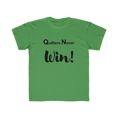 "Quitters Never Win!" Jersey Short Sleeve Tee