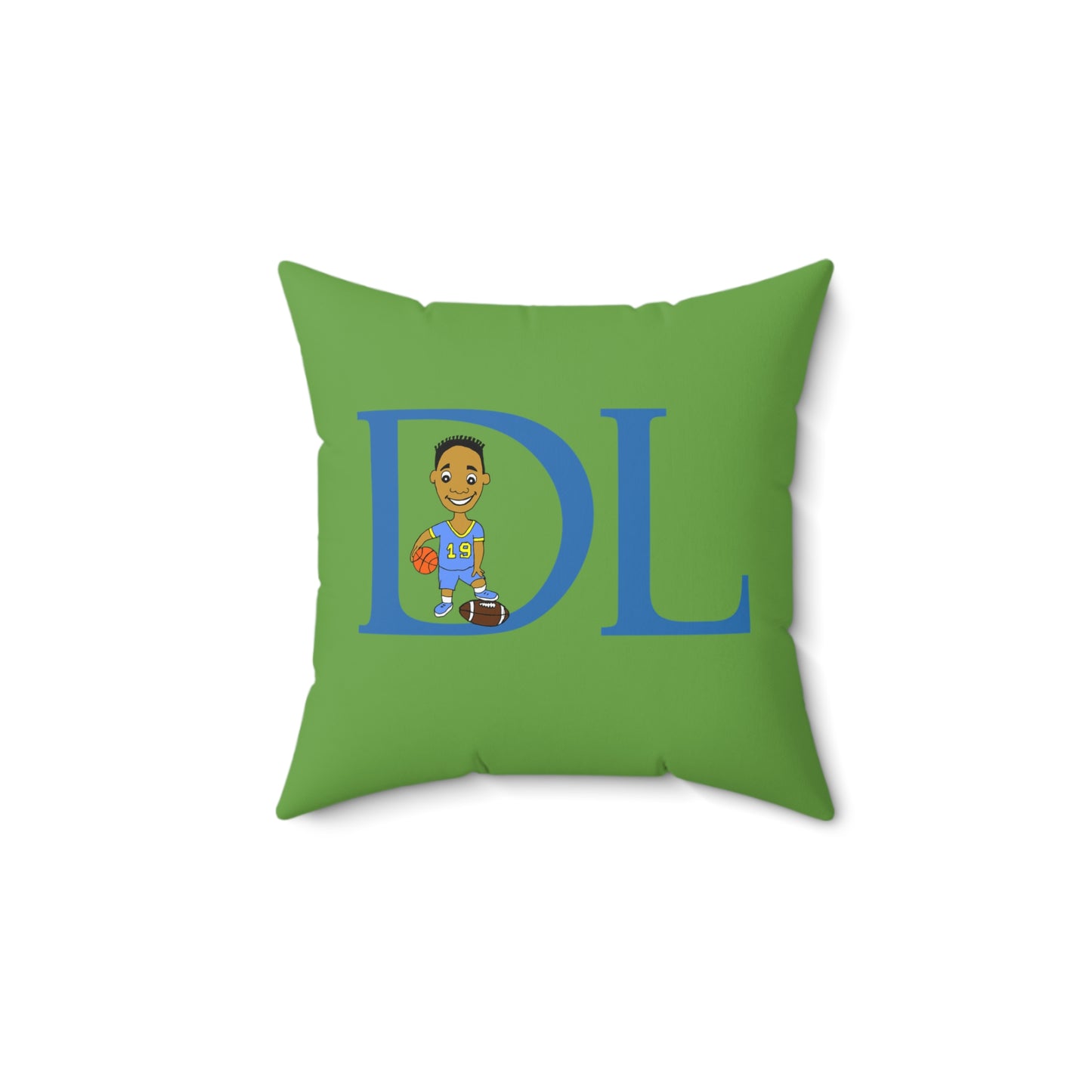 "DL" Spun Square Pillow