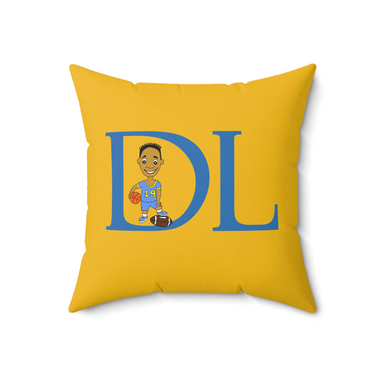 "DL" Spun Square Pillow