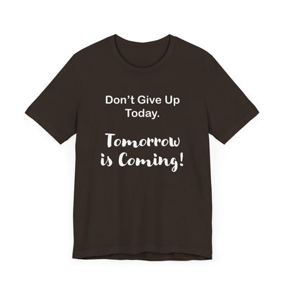 "Tomorrow is Coming!" Jersey Short Sleeve Tee