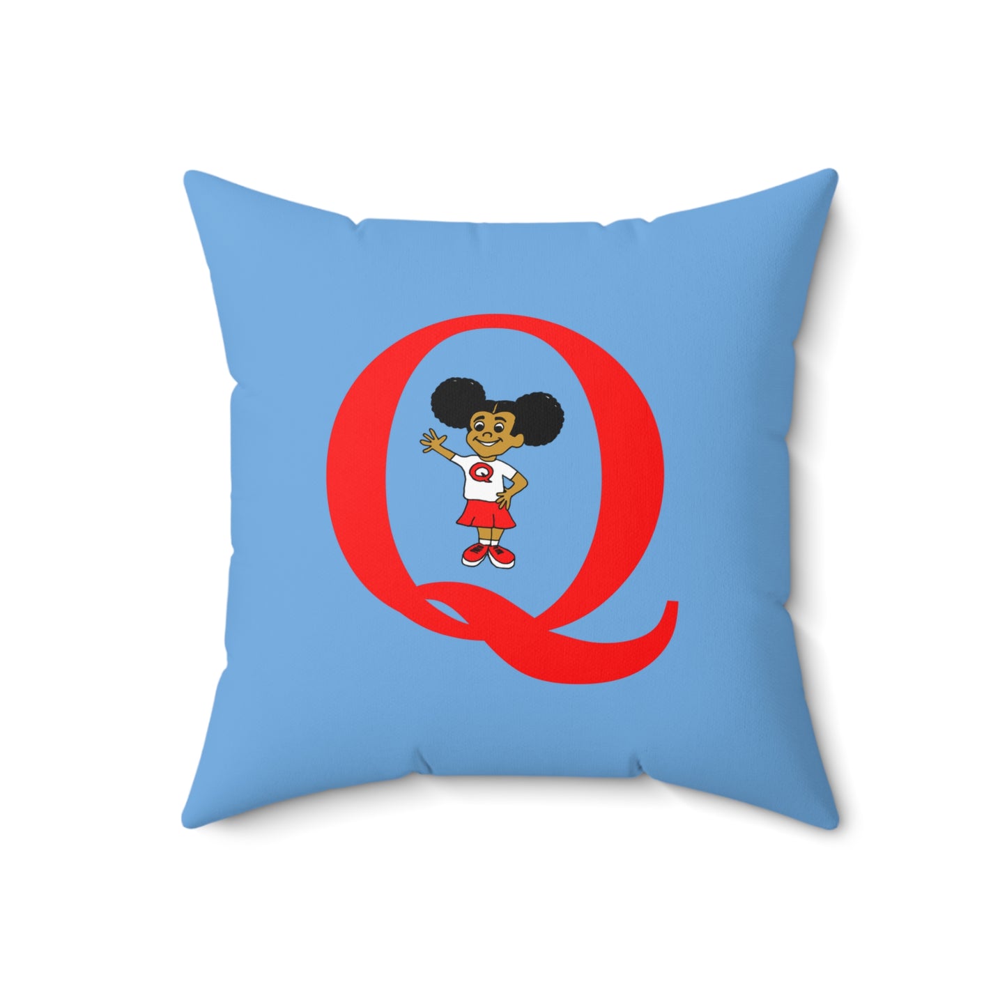 "Q" Spun Square Pillow