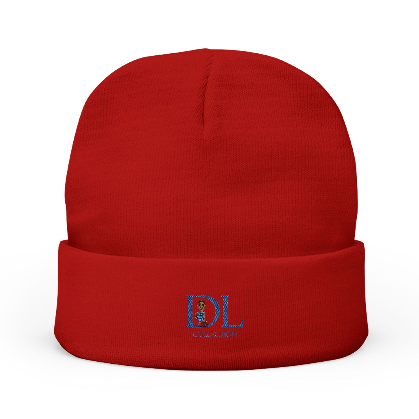 "DL" Knit Beanie (Embroidery)