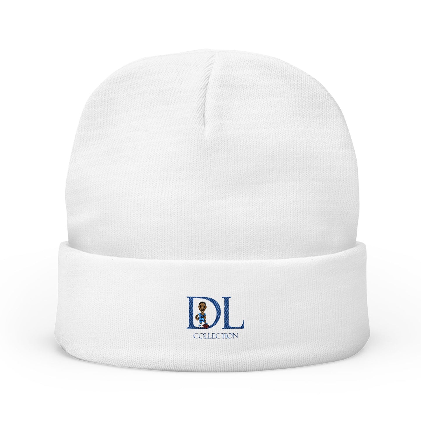 "DL" Knit Beanie (Embroidery)