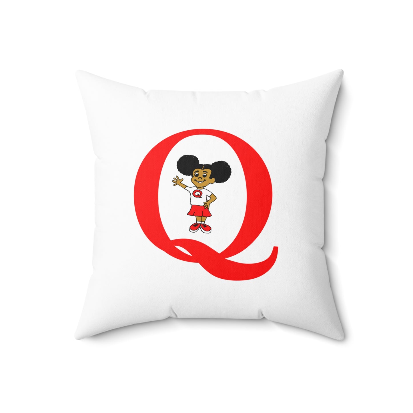 "Q" Spun Square Pillow