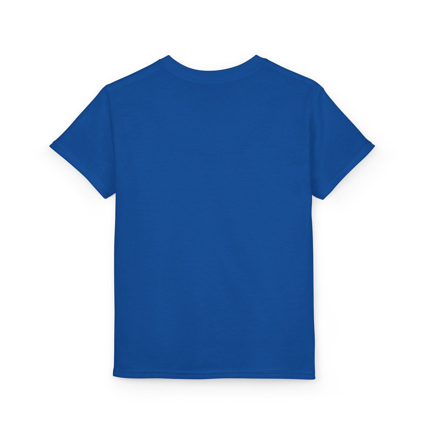 Youth T-Shirt — Red Letter "Q" with Cartoon Girl Graphic