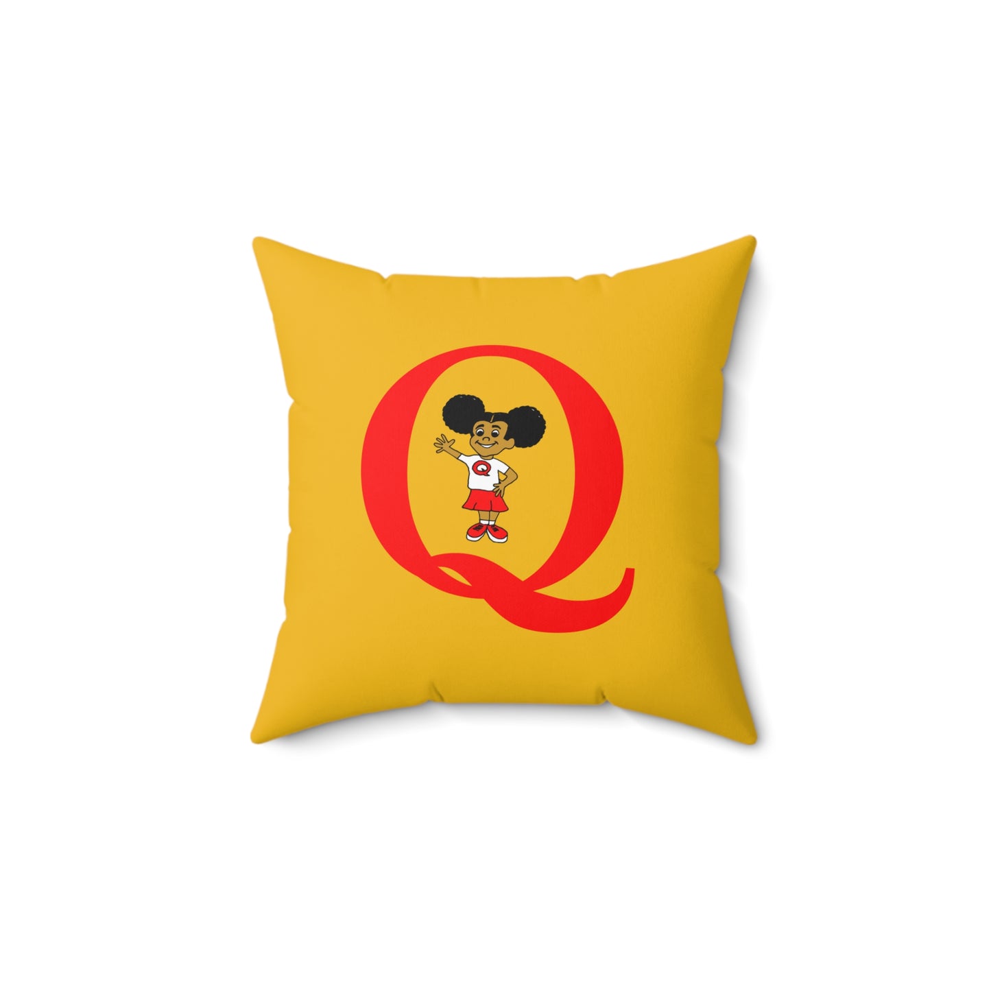 "Q" Spun Square Pillow