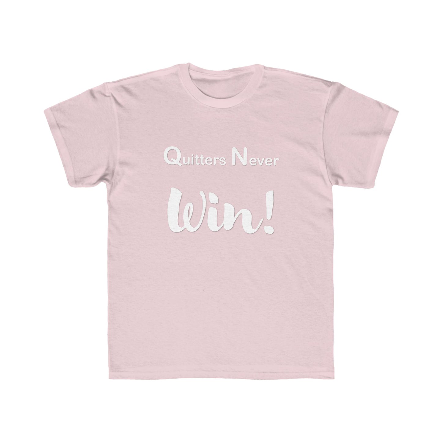 "Quitters Never Win!" Jersey Short Sleeve Tee