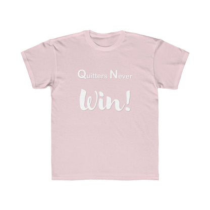 "Quitters Never Win!" Jersey Short Sleeve Tee