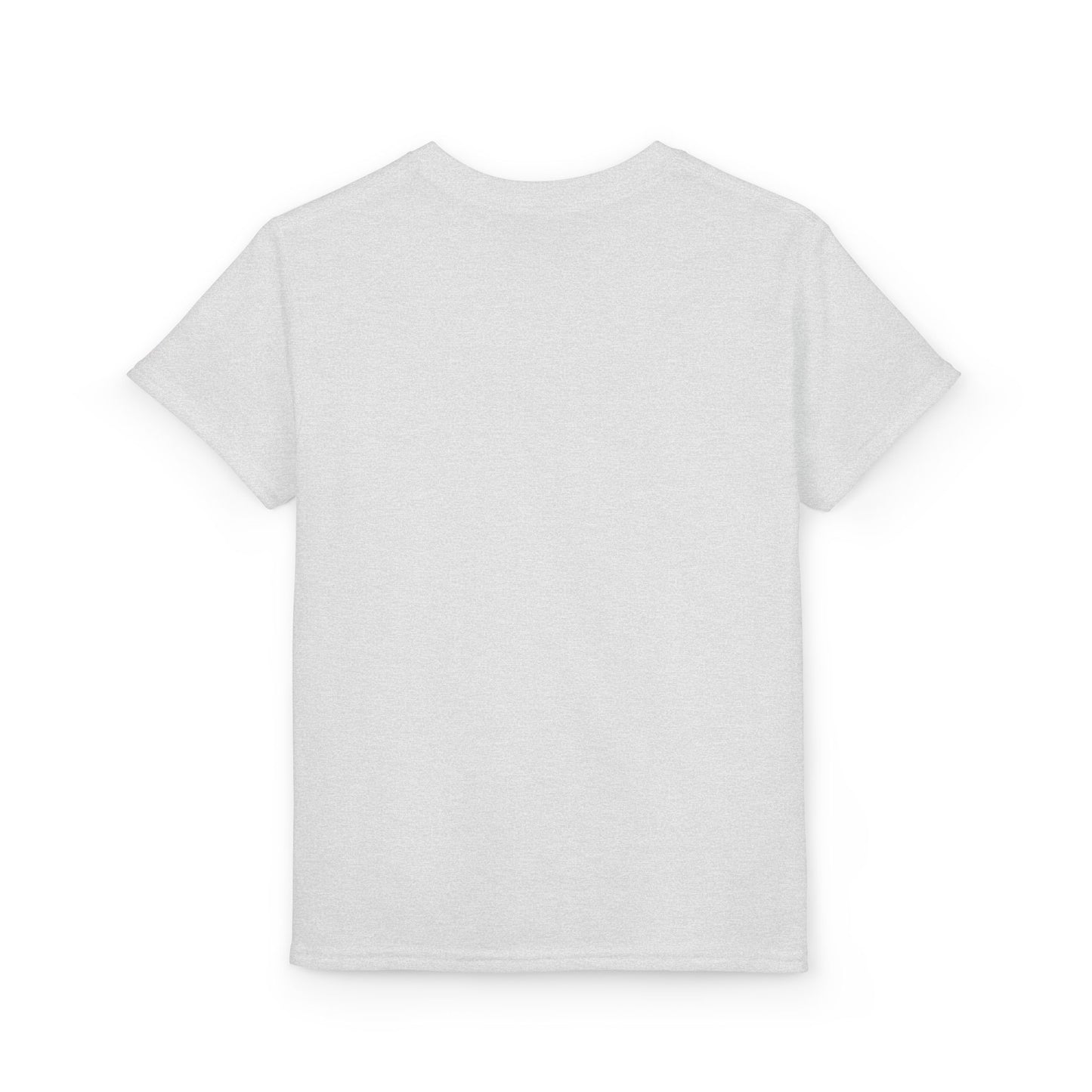 Youth T-Shirt — Red Letter "Q" with Cartoon Girl Graphic
