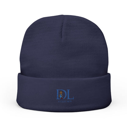 "DL" Knit Beanie (Embroidery)