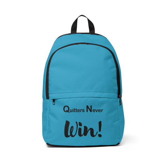 Inspirational Unisex Fabric Backpack - Stylish School Bag, Everyday Carry, Gift for Students, Motivational Quote, Travel Essential